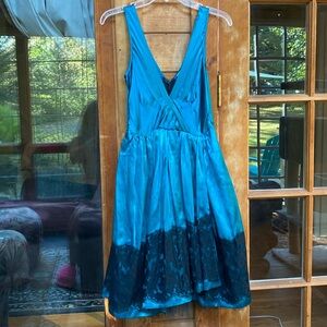 NWT Tracy Reese silk emerald green cap cocktail /holiday dress. Size 4